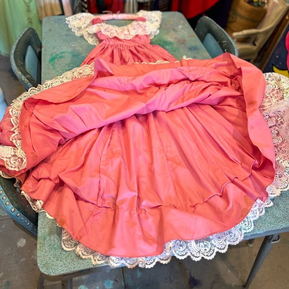 Vintage 70s Country Romantic Gown - Picture 5 of 16